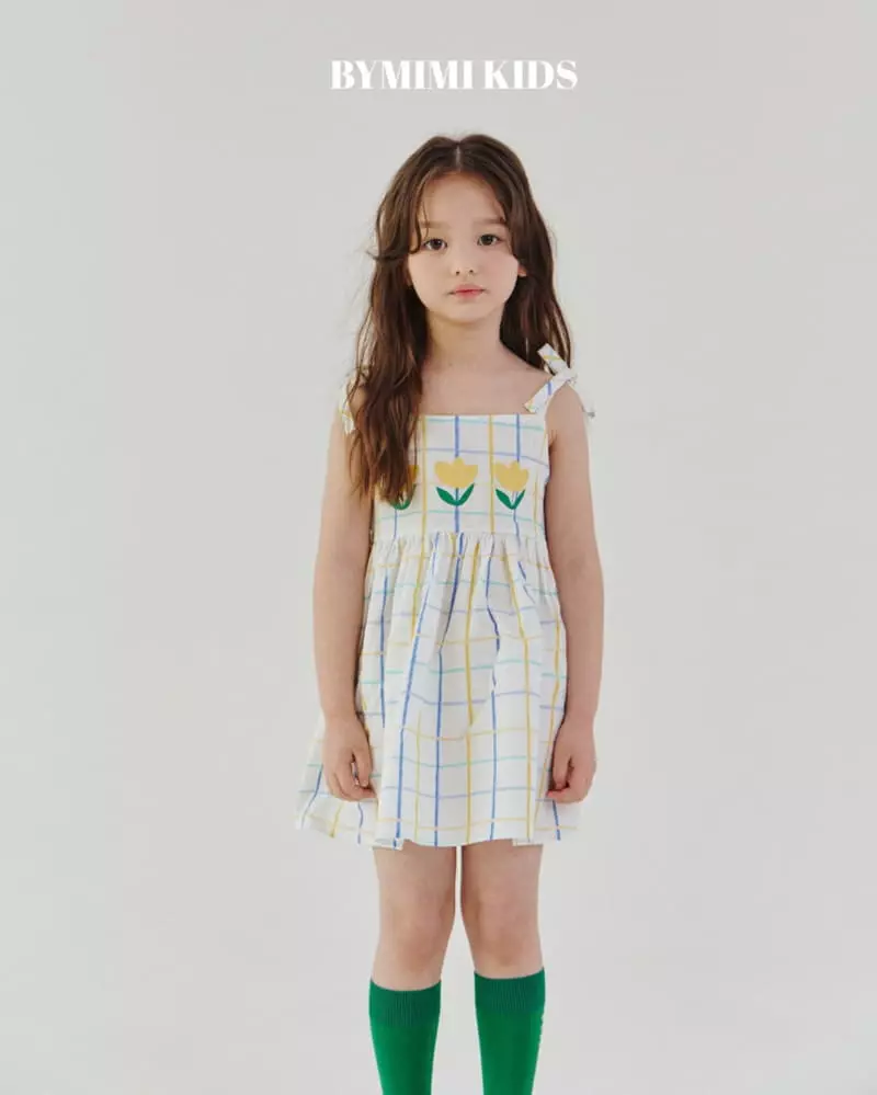 Bymimi - Korean Children Fashion - #littlefashionista - Picnic String One-piece - 7
