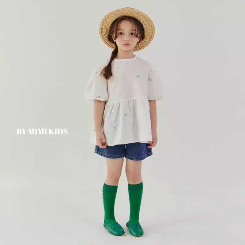 Bymimi - Korean Children Fashion - #littlefashionista - Dandelion Embrodiery Blouse - 4