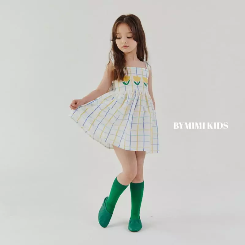 Bymimi - Korean Children Fashion - #magicofchildhood - Picnic String One-piece - 8