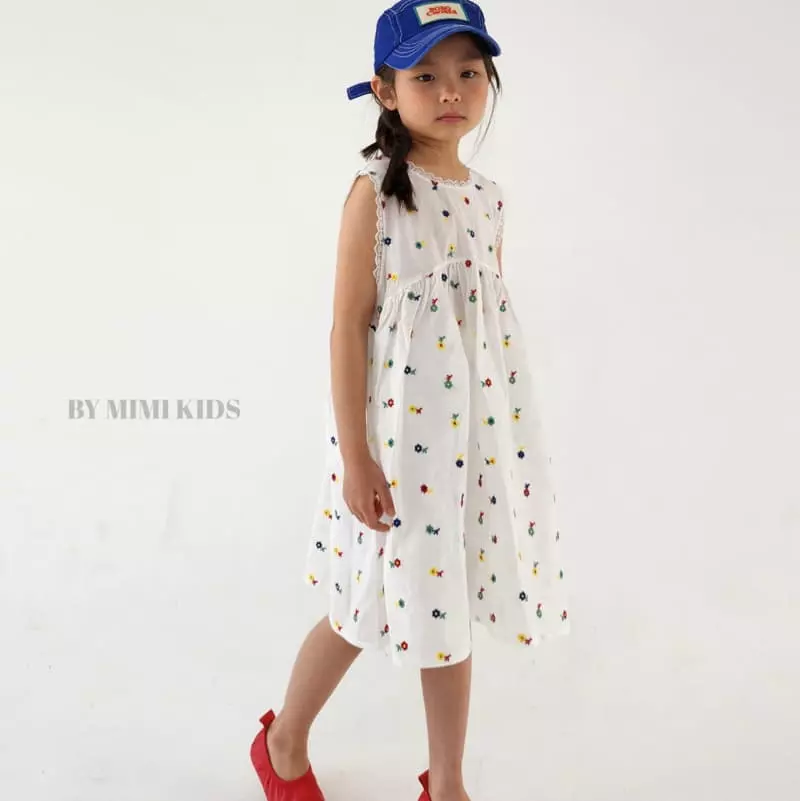 Bymimi - Korean Children Fashion - #todddlerfashion - Aurora Embroidery One-piece - 10