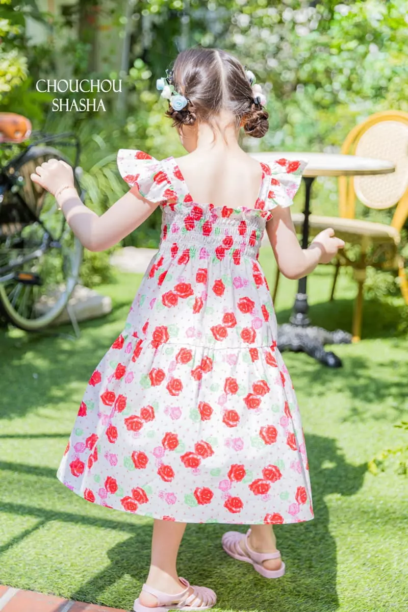 Chouchou Shasha - Korean Children Fashion - #childrensboutique - Rose One-piece - 9