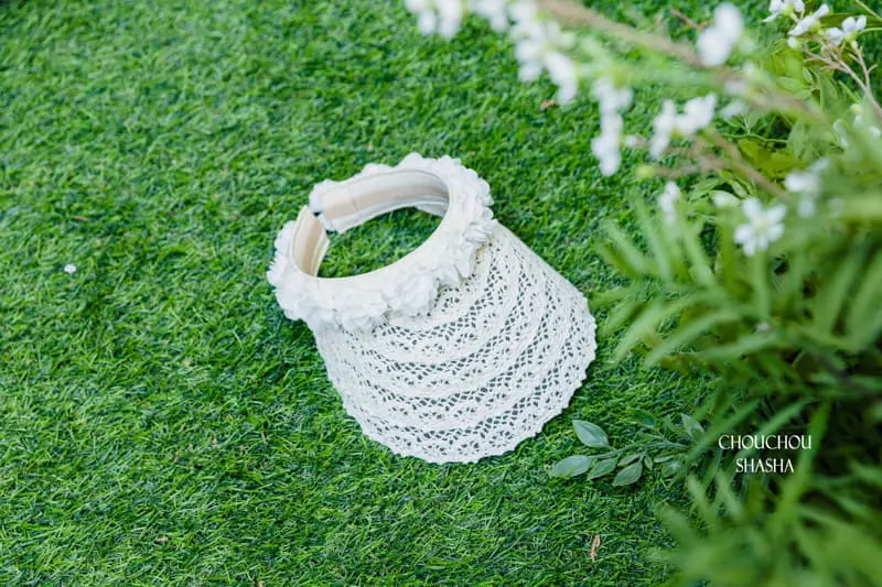 Chouchou Shasha - Korean Children Fashion - #discoveringself - Lace Sun Cap