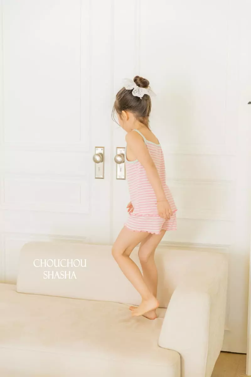 Chouchou Shasha - Korean Children Fashion - #kidsstore - Love Inner Top Bottom Set - 12
