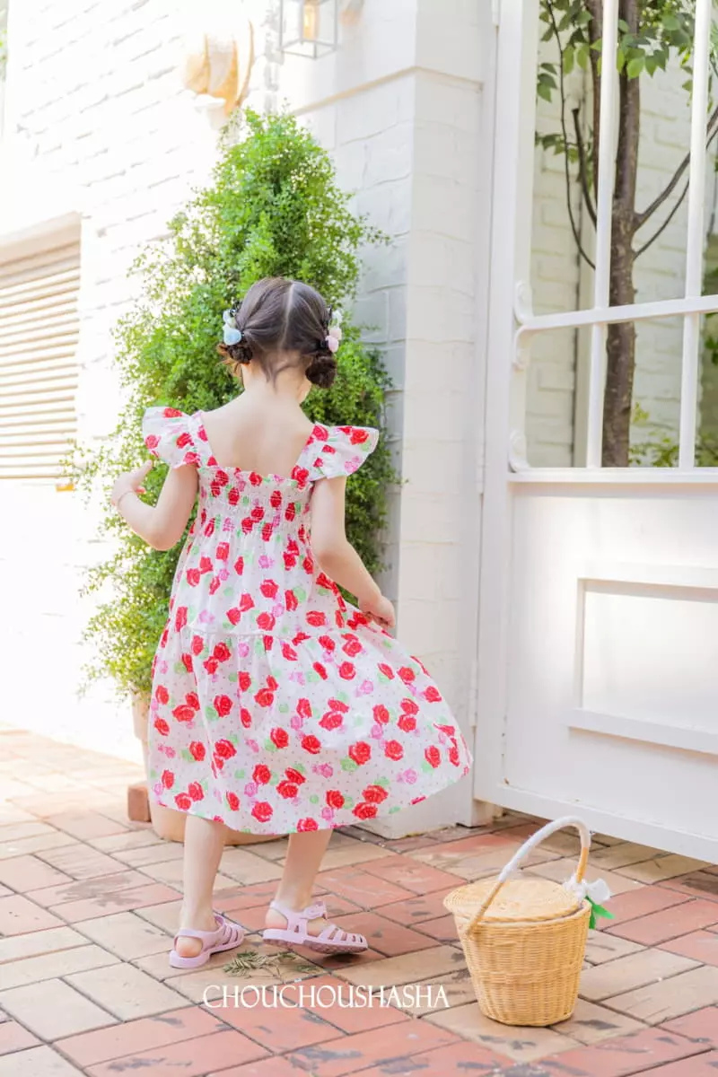 Chouchou Shasha - Korean Children Fashion - #littlefashionista - Rose One-piece - 3