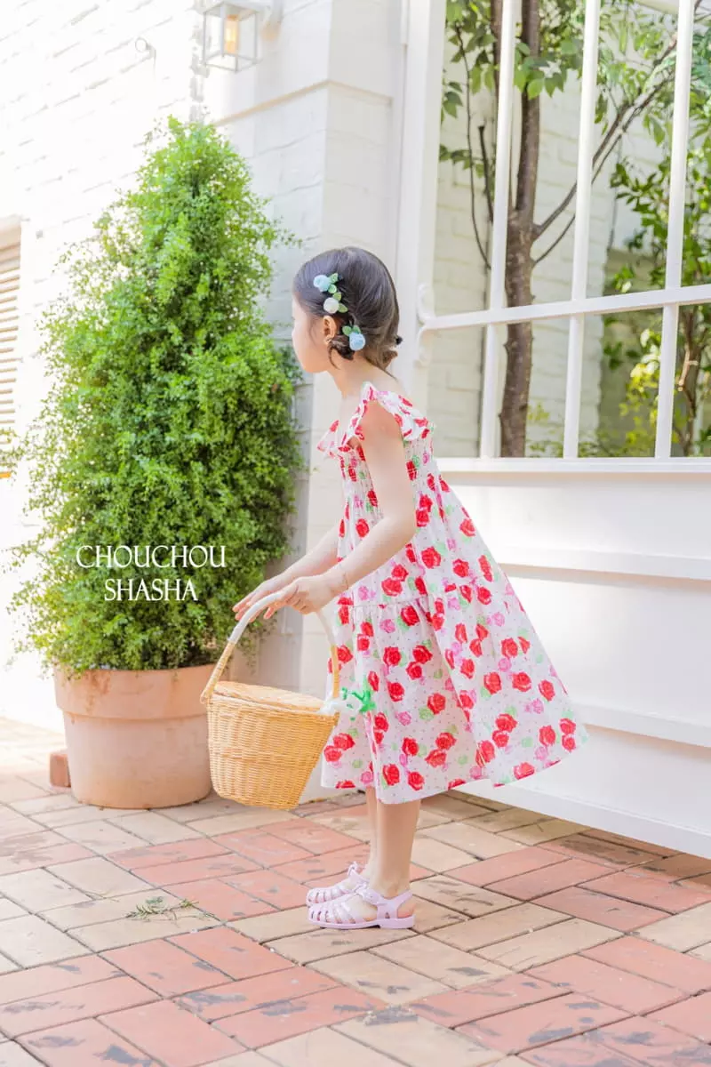 Chouchou Shasha - Korean Children Fashion - #littlefashionista - Rose One-piece - 4