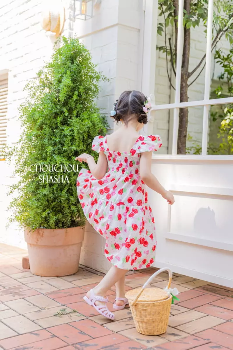 Chouchou Shasha - Korean Children Fashion - #prettylittlegirls - Rose One-piece - 6
