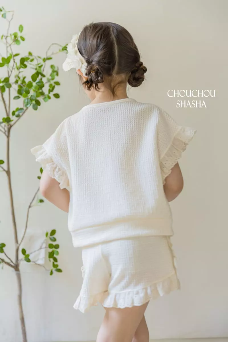 Chouchou Shasha - Korean Children Fashion - #prettylittlegirls - Lilac Top Bottom Set - 2