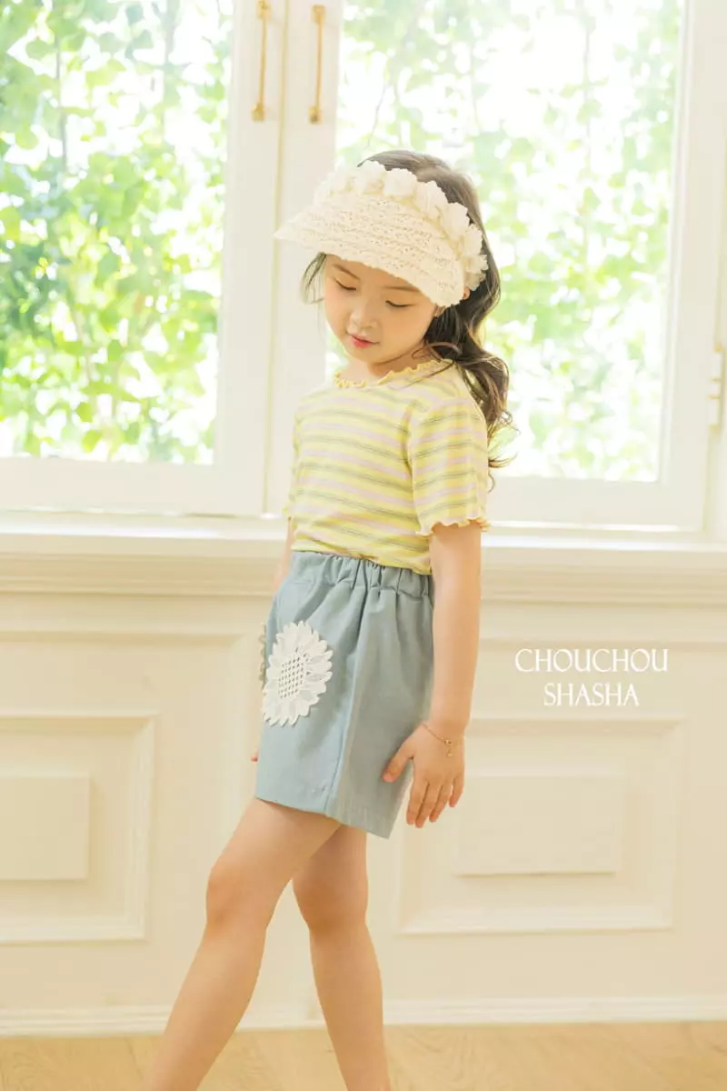 Chouchou Shasha - Korean Children Fashion - #todddlerfashion - Charlang Stripes Tee - 4