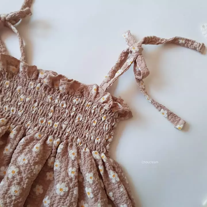 Choucream - Korean Baby Fashion - #babyboutique - Smocked Flower Bodysuit - 9