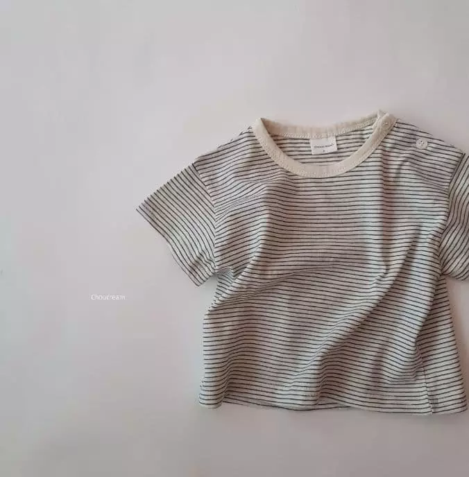 Choucream - Korean Baby Fashion - #babyfever - Bebe Stripes Tee - 4