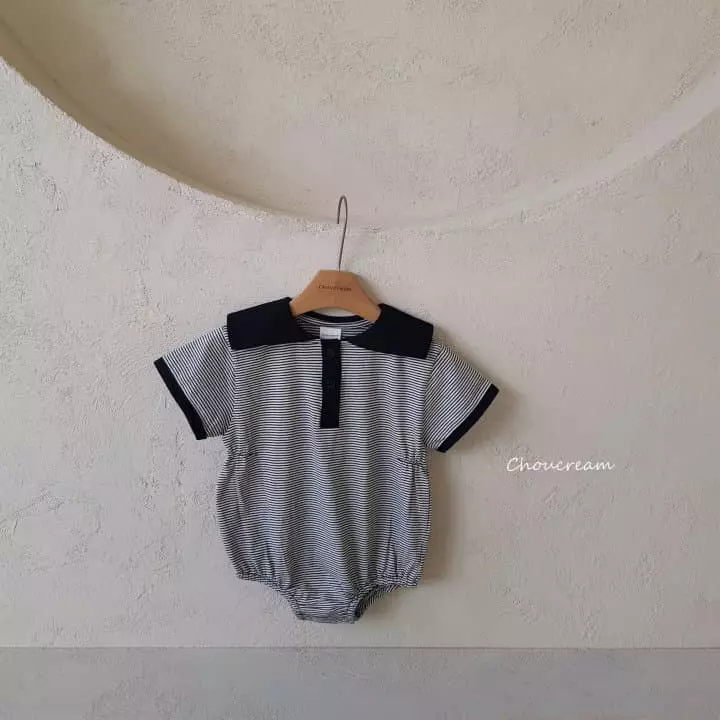 Choucream - Korean Baby Fashion - #babylifestyle - Stripes Bodysuit - 9
