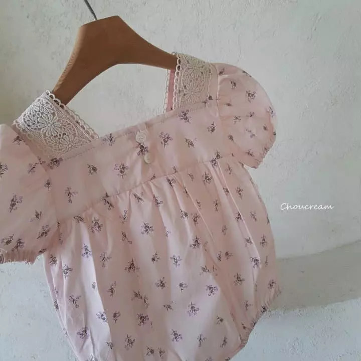 Choucream - Korean Baby Fashion - #babylifestyle - Sqaure Lace Bodysuit - 7
