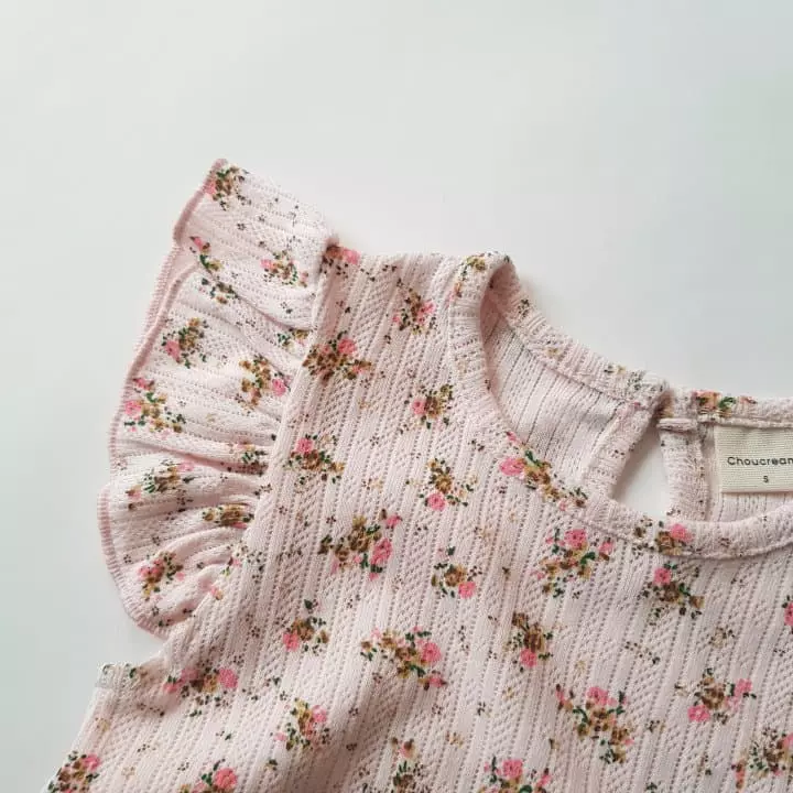 Choucream - Korean Baby Fashion - #babyoninstagram - Eyelet Flower Bodysuit - 9