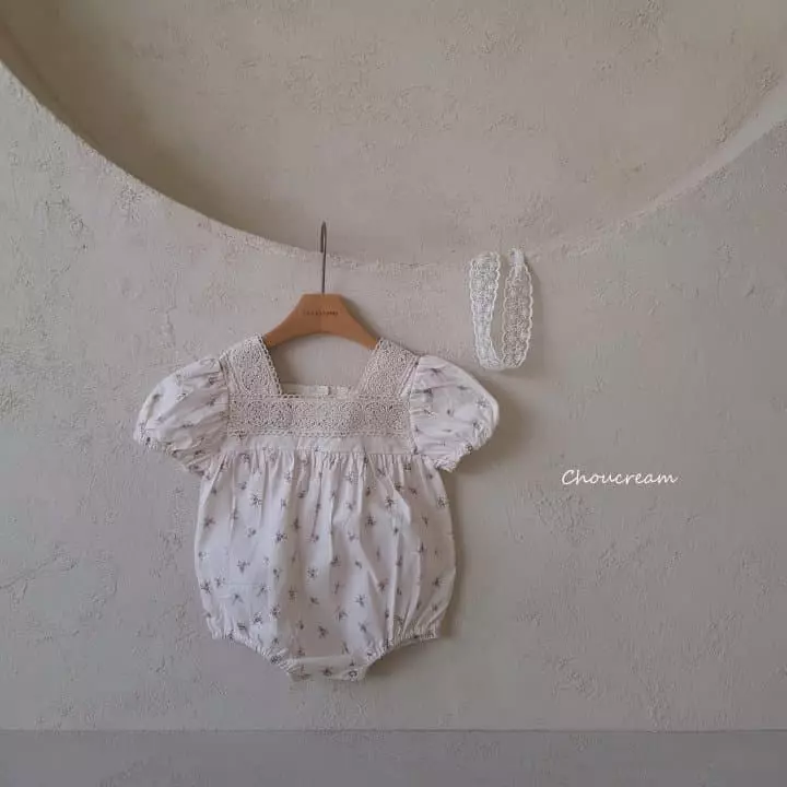 Choucream - Korean Baby Fashion - #babyootd - Sqaure Lace Bodysuit - 9