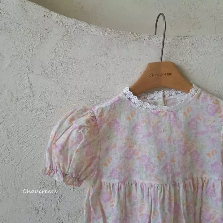 Choucream - Korean Baby Fashion - #babyoutfit - Summer Flower Bodysuit - 8