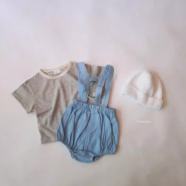 Choucream - Korean Baby Fashion - #babywear - Denim Dungarees Bloomer - 9