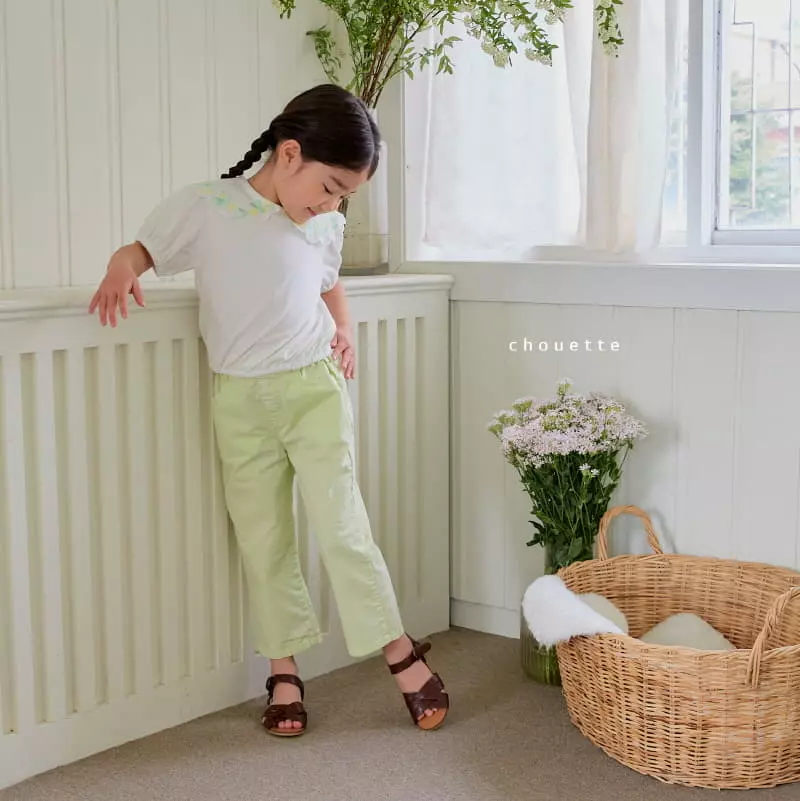 Chouette - Korean Children Fashion - #childofig - Flower Collar Tee - 2