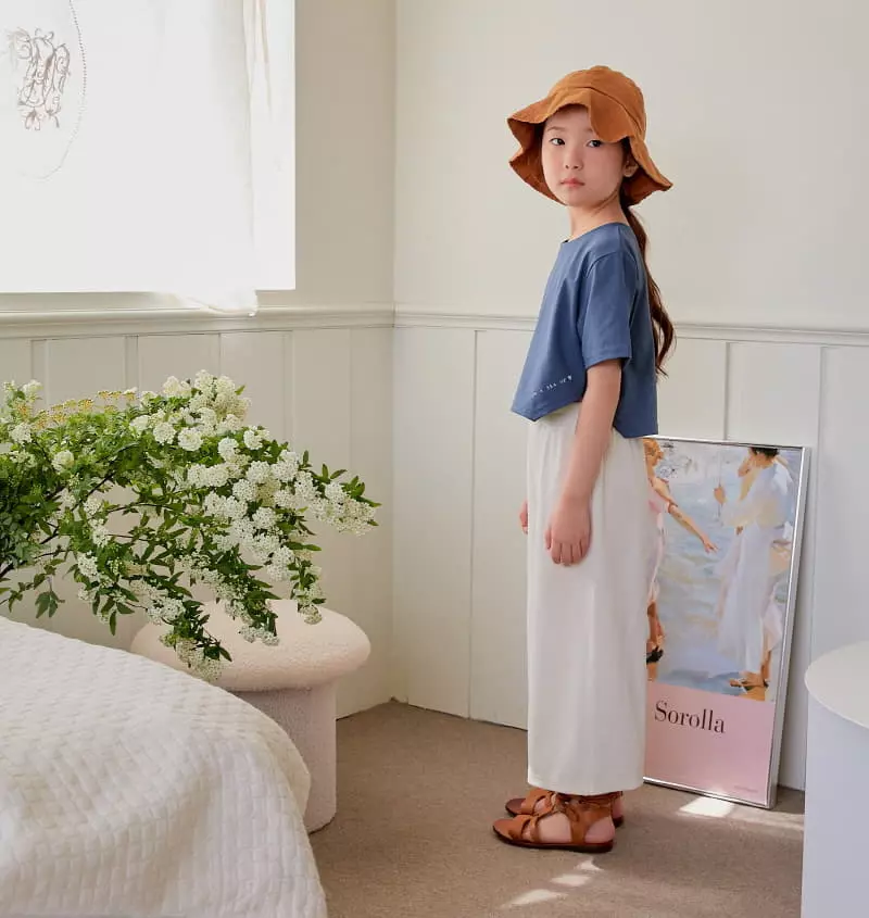 Chouette - Korean Children Fashion - #fashionkids - Slit Crop Tee - 3