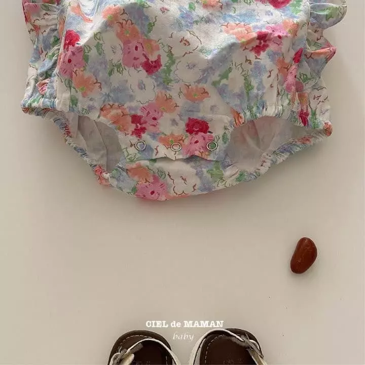 Ciel De Maman - Korean Baby Fashion - #babylifestyle - Angel Bodtsuit Flower - 10