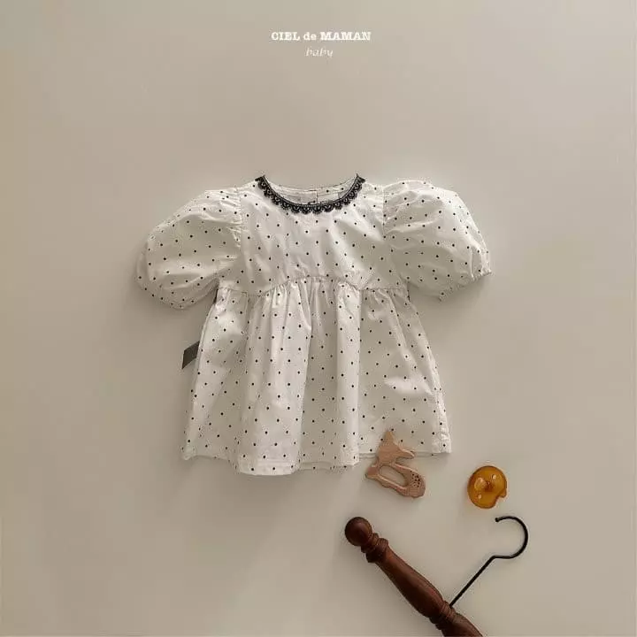 Ciel De Maman - Korean Baby Fashion - #babyoninstagram - Dot One-piece - 3