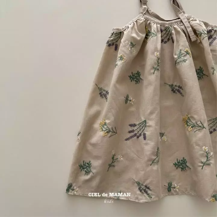Ciel De Maman - Korean Children Fashion - #stylishchildhood - Embrodiery One-piece - 4