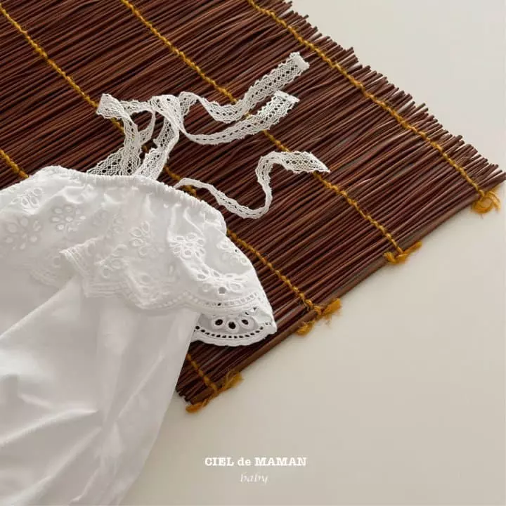 Ciel De Maman - Korean Children Fashion - #childofig - Summer Eyelet One-piece - 8