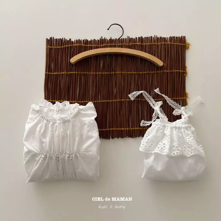 Ciel De Maman - Korean Children Fashion - #designkidswear - Summer Eyelet One-piece - 10