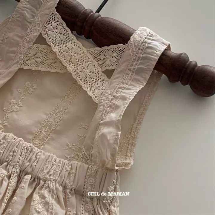 Ciel De Maman - Korean Children Fashion - #discoveringself - Sleeveless Lace Set - 3