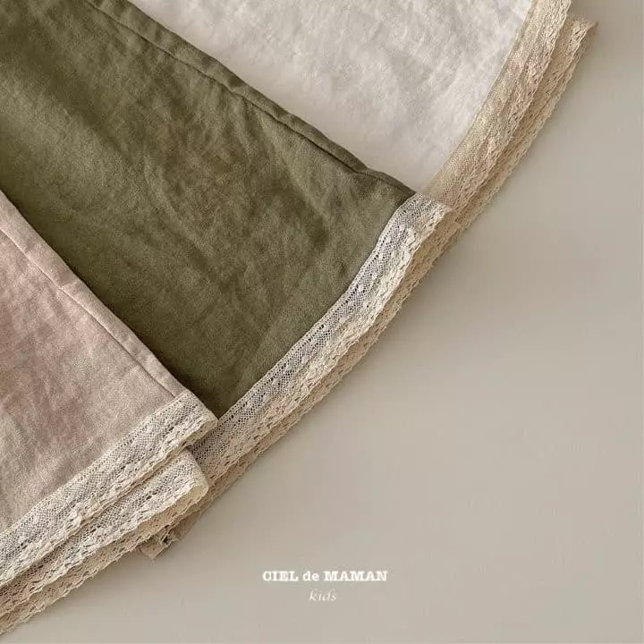 Ciel De Maman - Korean Children Fashion - #fashionkids - Linen Lace Pants - 5