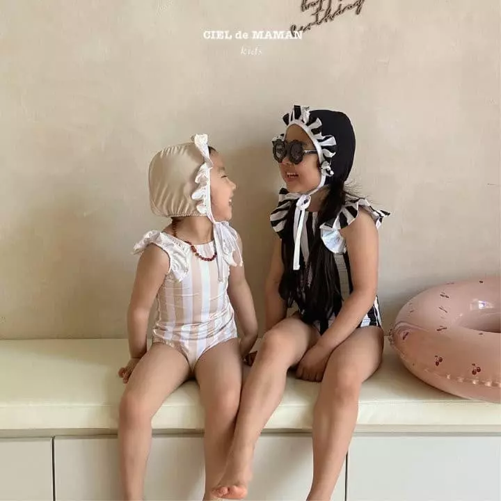 Ciel De Maman - Korean Children Fashion - #fashionkids - Jane Swim Top Bottom Set