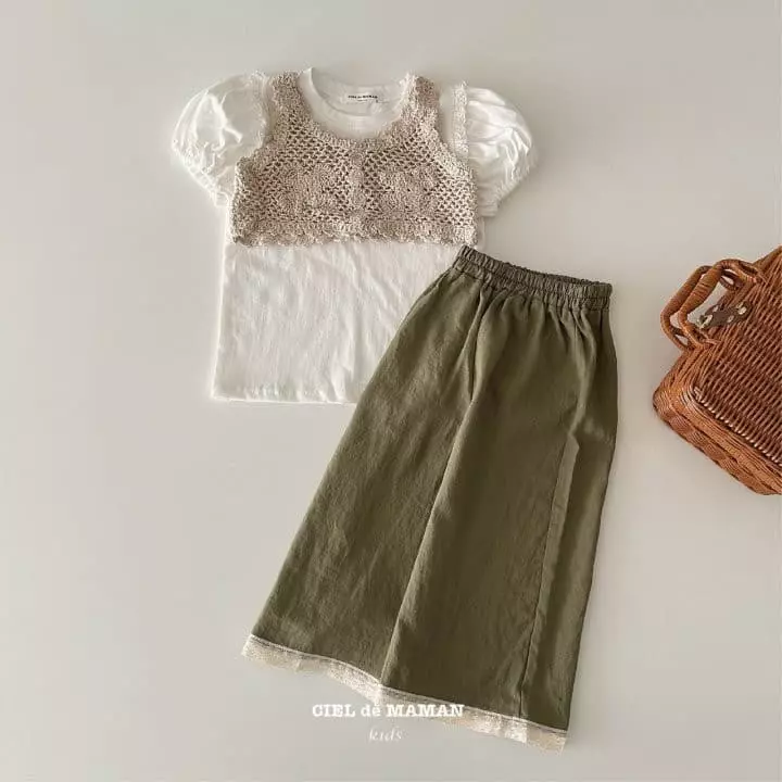 Ciel De Maman - Korean Children Fashion - #kidsshorts - Puff Tee - 7