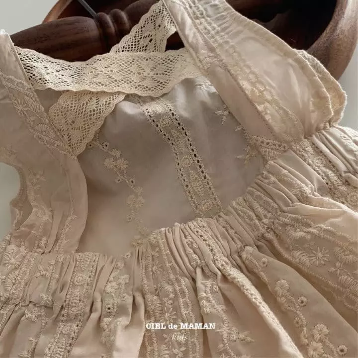 Ciel De Maman - Korean Children Fashion - #kidzfashiontrend - Sleeveless Lace Set - 7