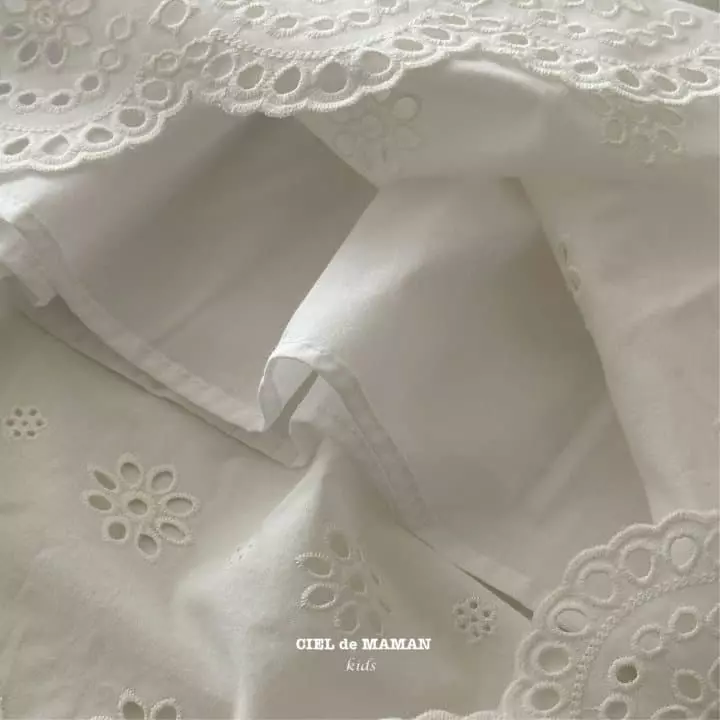 Ciel De Maman - Korean Children Fashion - #littlefashionista - Summer Eyelet One-piece - 4