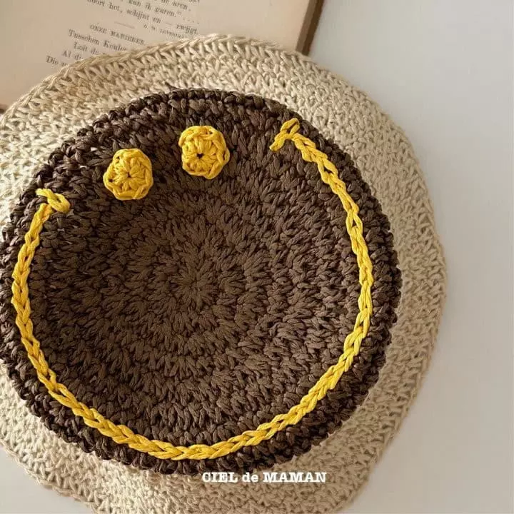 Ciel De Maman - Korean Children Fashion - #prettylittlegirls - Smile Straw Hat - 5