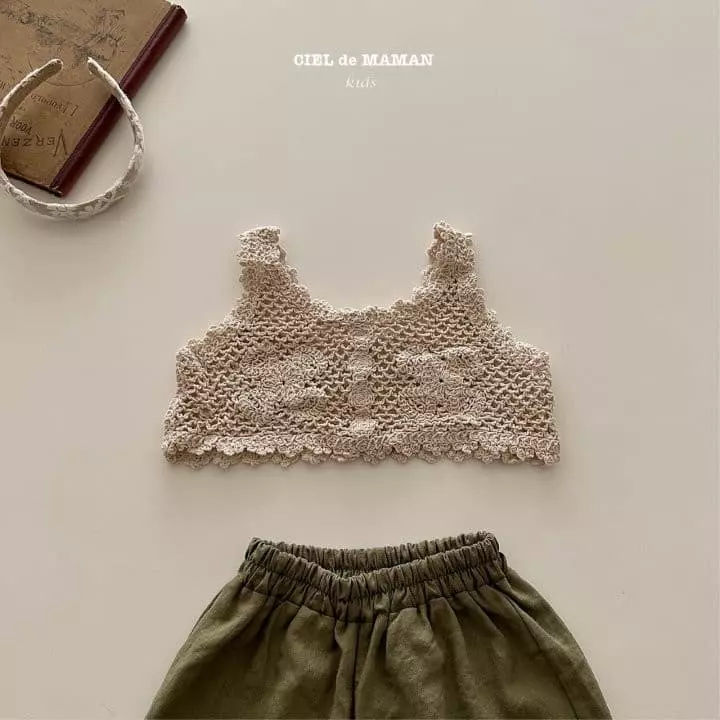 Ciel De Maman - Korean Children Fashion - #stylishchildhood - Knit Bustier - 2