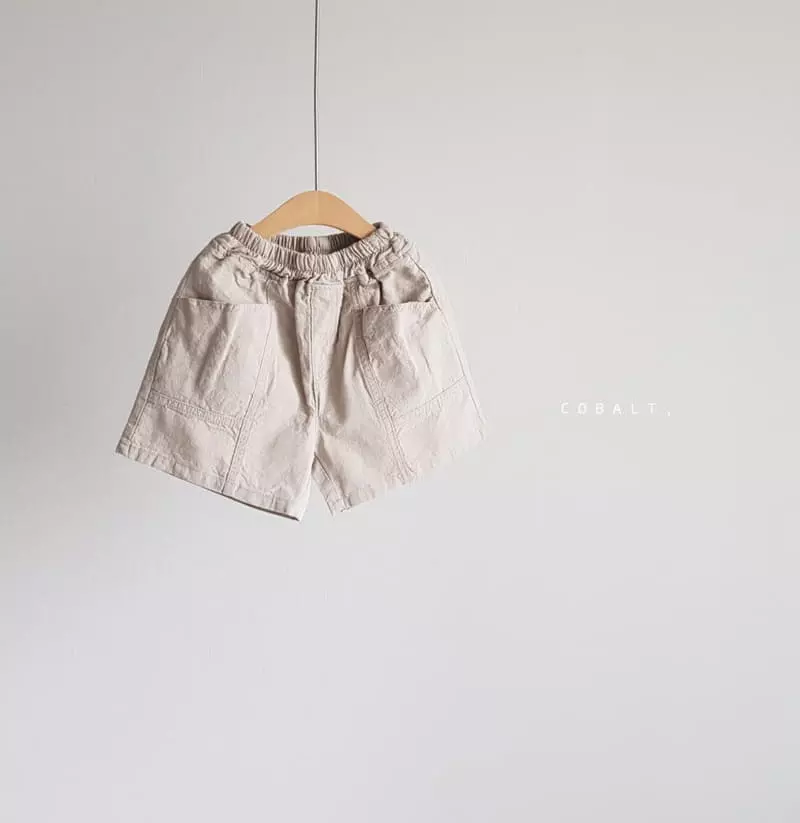 Cobalt - Korean Children Fashion - #kidsshorts - Linen Pocket Shorts - 2