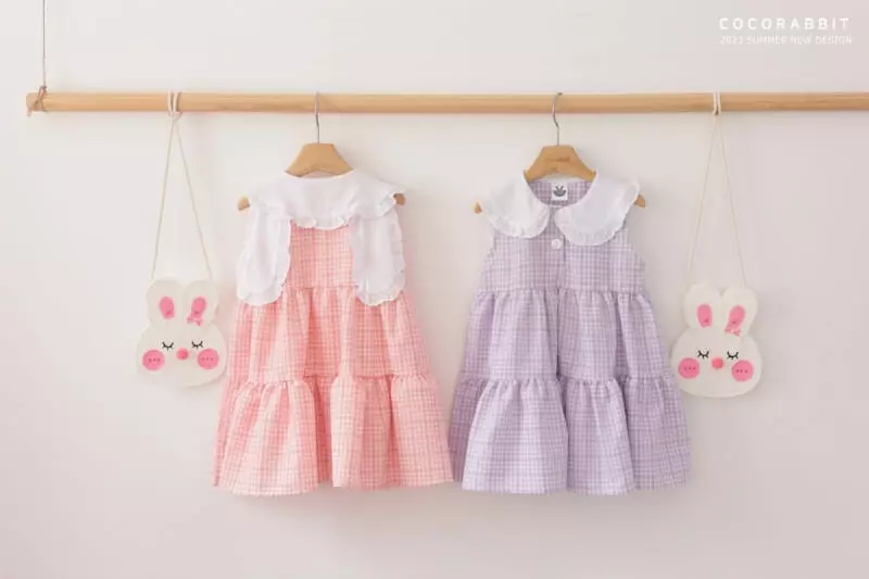 Coco Rabbit - Korean Children Fashion - #Kfashion4kids - Check Rabbit One-piece - 11