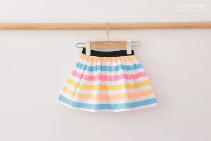 Coco Rabbit - Korean Children Fashion - #childrensboutique - Stripes Skirt - 10