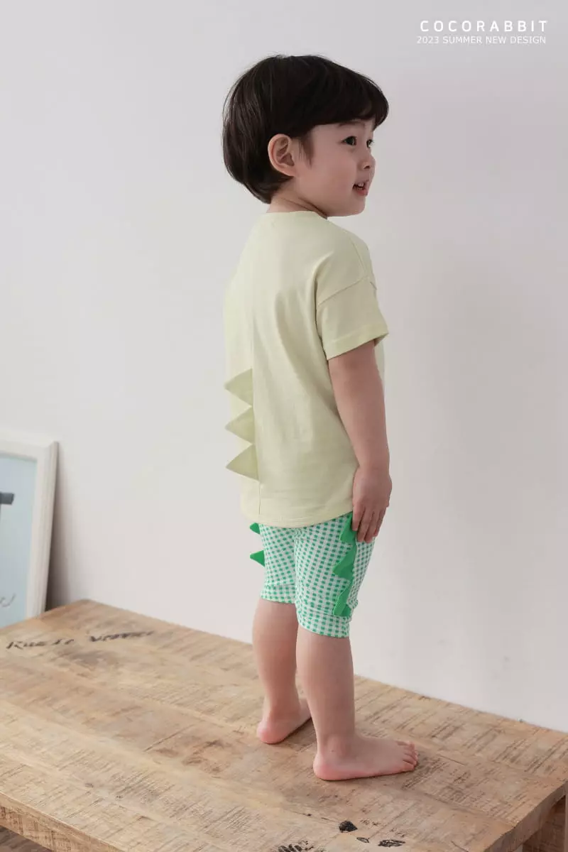 Coco Rabbit - Korean Children Fashion - #designkidswear - Check Dino Pants - 3