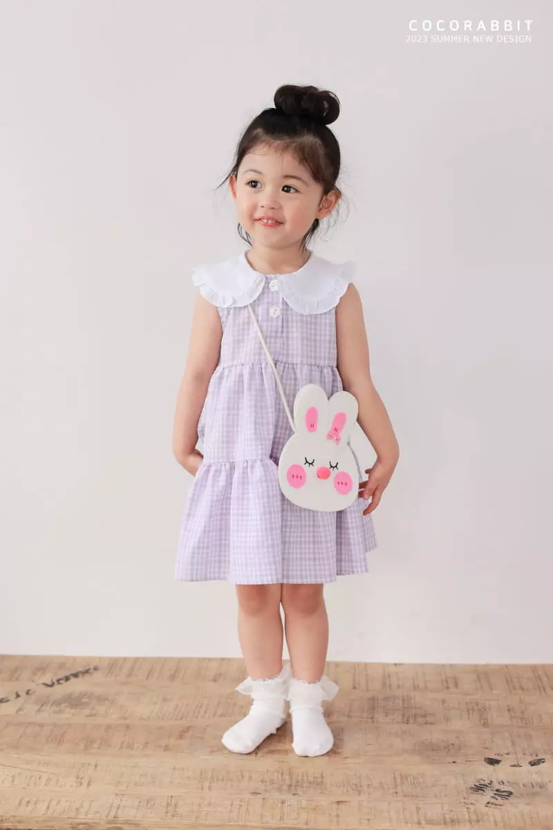 Coco Rabbit - Korean Children Fashion - #discoveringself - Check Rabbit One-piece - 6
