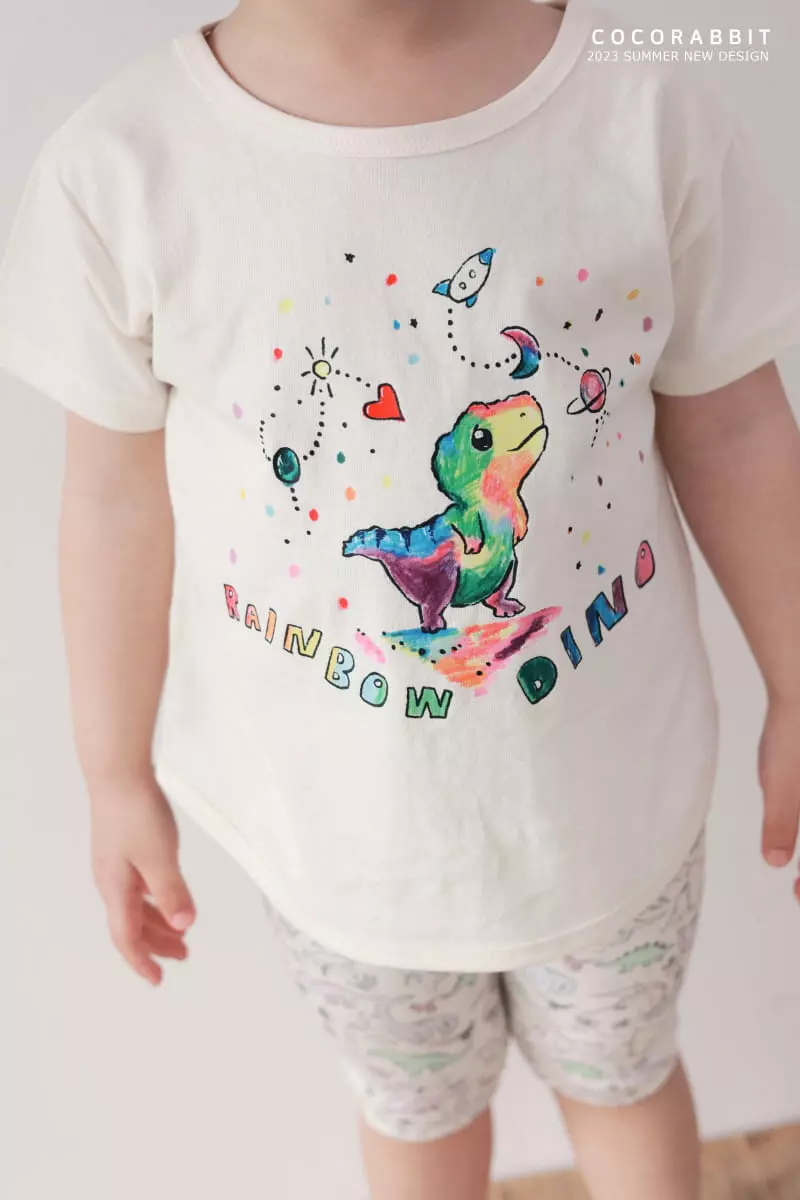 Coco Rabbit - Korean Children Fashion - #fashionkids - Dino Leggings - 2
