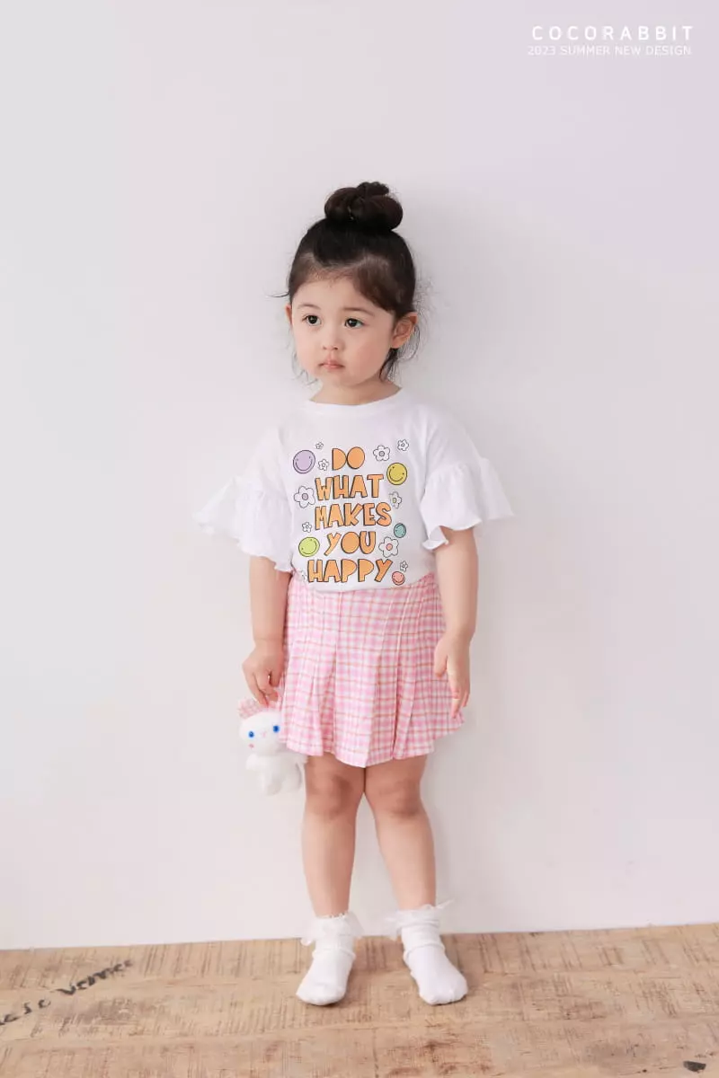 Coco Rabbit - Korean Children Fashion - #kidsshorts - Happy Frill Tee