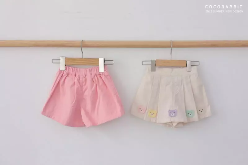 Coco Rabbit - Korean Children Fashion - #kidsstore - Bear Wrinkle Skirt - 6