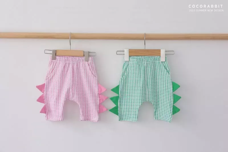 Coco Rabbit - Korean Children Fashion - #kidsstore - Check Dino Pants - 7