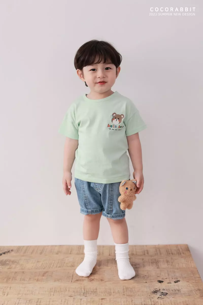 Coco Rabbit - Korean Children Fashion - #littlefashionista - Hello Bear Tee - 6