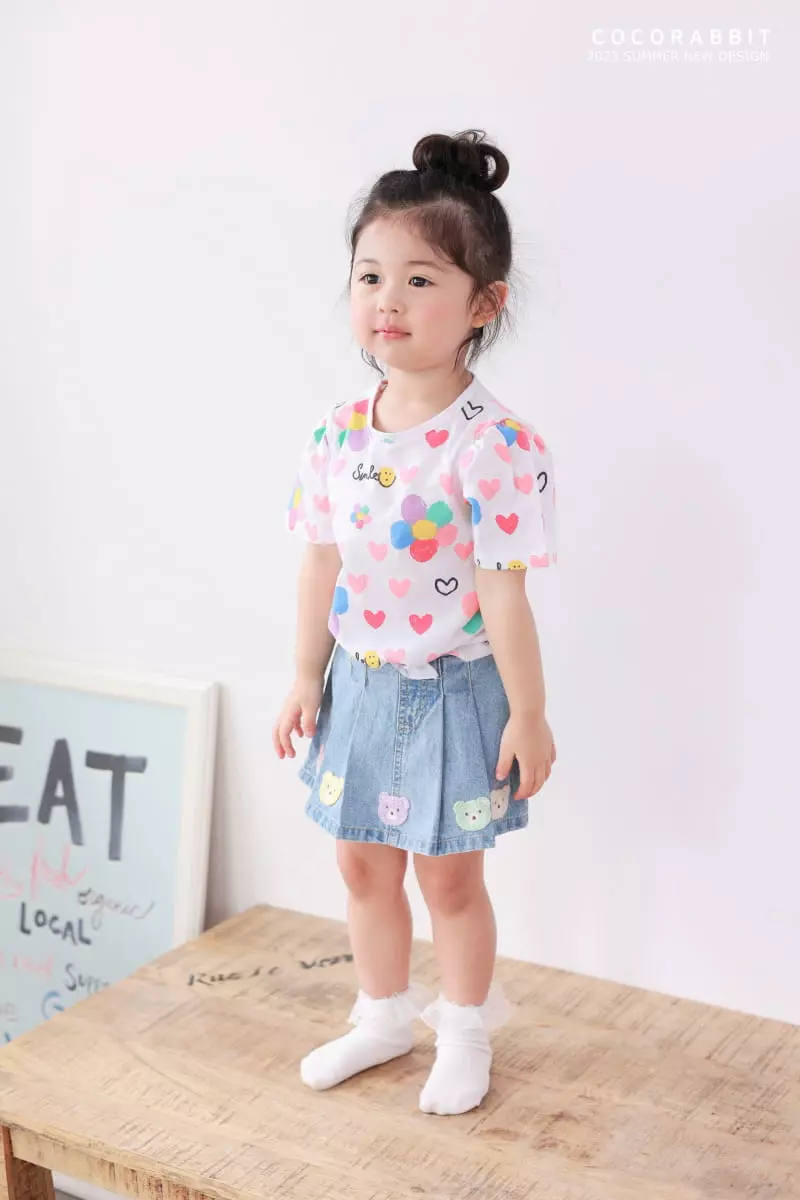 Coco Rabbit - Korean Children Fashion - #toddlerclothing - Flower Ribbon Tee - 4