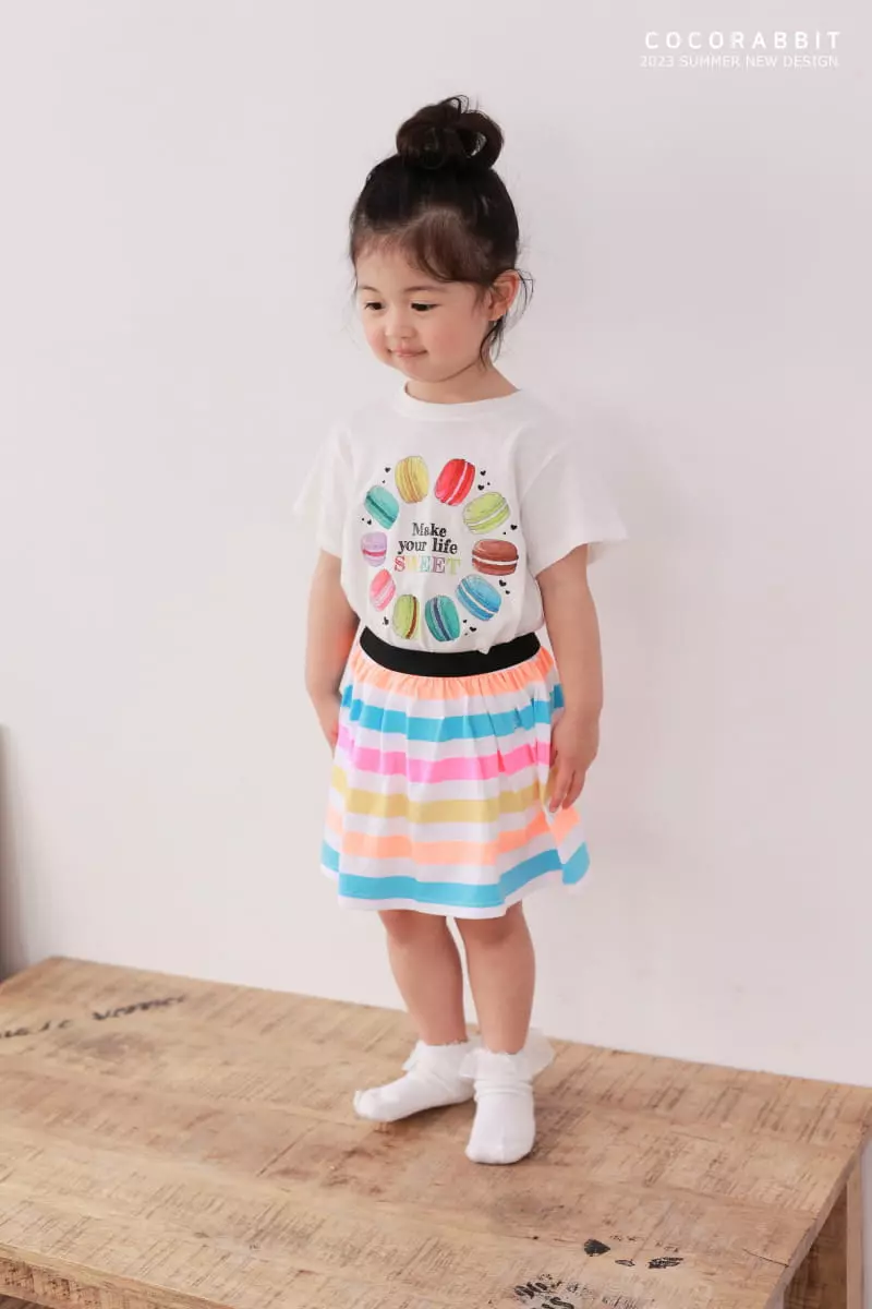 Coco Rabbit - Korean Children Fashion - #todddlerfashion - Stripes Skirt - 6