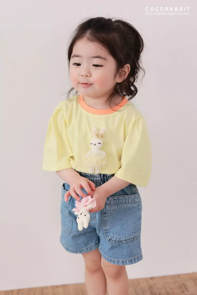 Coco Rabbit - Korean Children Fashion - #toddlerclothing - Carrot Rabbit Doll Tee - 9