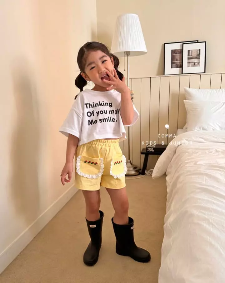 Comma - Korean Children Fashion - #Kfashion4kids - English Crop Tee - 3