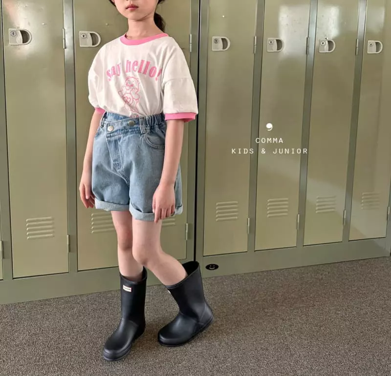 Comma - Korean Children Fashion - #childofig - Say Hello Tee - 11